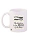 Quote Printed Coffee Mug White/Black/Beige 11ounce