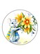 Mouse Printed Fridge Magnet Round Multicolour