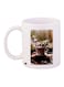 Floral Printed Coffee Mug White/Purple/Brown 11ounce
