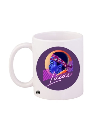 Stranger Things Printed Mug White/Purple/Blue