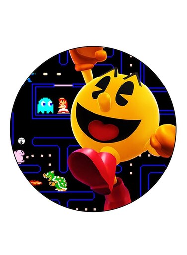 Video Game Pac Man Printed Fridge Magnet Multicolour
