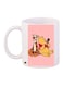 Cartoon Printed Coffee Mug White/Pink/Yellow 11ounce