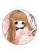 Girl Printed Fridge Magnet Multicolour