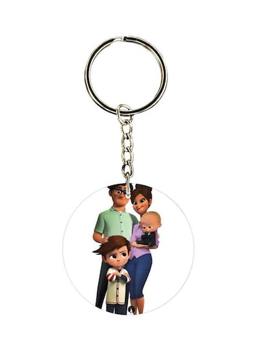 Double Sided Cartoon Printed Keychain