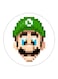 Super Mario Printed Fridge Magnet Green/Beige/Black