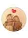 Boy And A Girl Printed Fridge Magnet Multicolour
