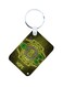 Anime Digimon Printed Keychain Green/Grey/Yellow