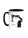 Industrial Robot Printed Coffee Mug Black/White 11ounce