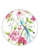 Floral Printed Fridge Magnet White/Pink/Green 5.5cm