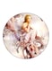 Girl Printed Fridge Magnet Round Multicolour