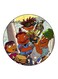 Rocket Power Printed Fridge Magnet Round Multicolour