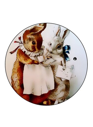 Rabbits Printed Fridge Magnet Multicolour