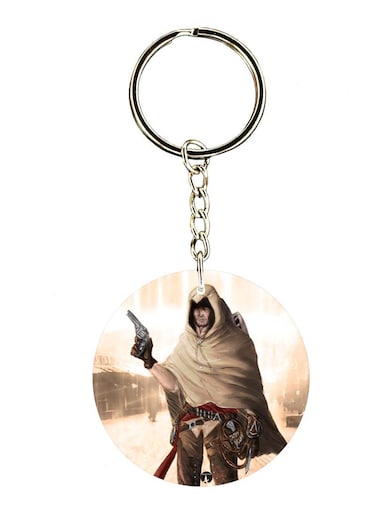 Keychain Of The Video Game Assasin's Creed ( 2 Sides)