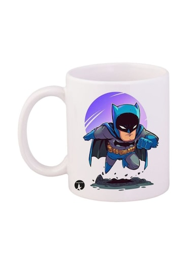 Batman Printed Mug White/Purple/Blue 12ounce