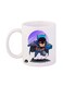 Batman Printed Mug White/Purple/Blue 12ounce