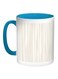 Wallpaper Printed Coffee Mug Blue/White/Beige 11ounce