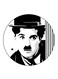 Charlie Chaplin Printed Fridge Magnet Multicolour