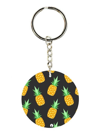 Pineapple Printed Keychain