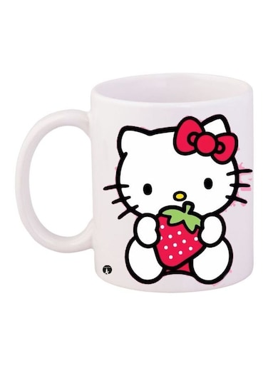 Hello Kitty Printed Coffee Mug White/Red/Black