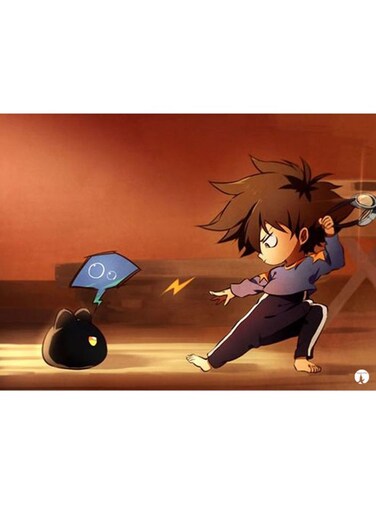 Metal Plate Of The Anime Digimon Poster Multicolour