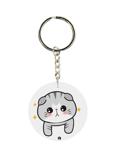 Cartoon Printed Single Sided Keychain