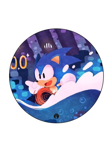 Video Game Sonic Printed Fridge Magnet Multicolour