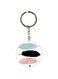 Feather Printed Dual Sided Keychain