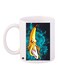 Banana Printed Coffee Mug White/Blue/Yellow