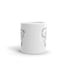 Valentine's Day Printed Ceramic Coffee Mug White/Black One Size