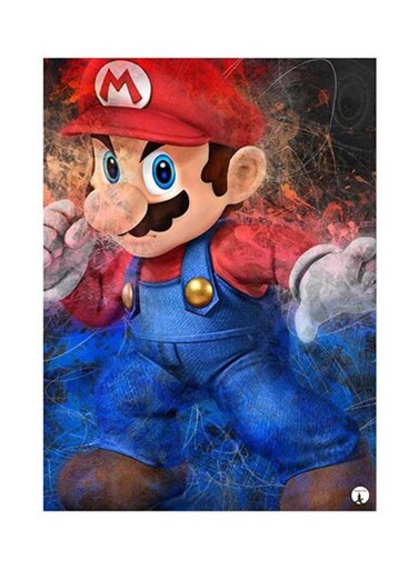 Video Game Super Mario Metal Plate Poster Multicolour 15x20centimeter