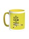 Keep Calm And Diet Printed Coffee Mug Yellow/White 11ounce