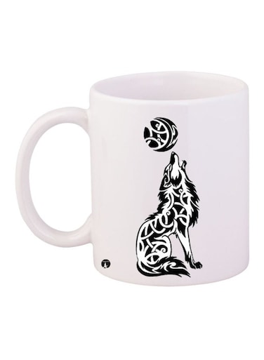 Printed Coffee Mug White/Black