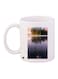Lake Printed Coffee Mug White/Green/Blue 11ounce