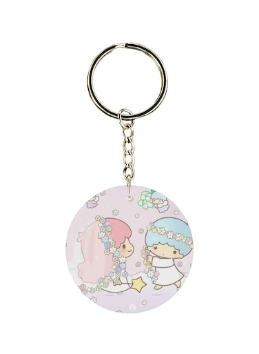 Cartoon Printed Double Sided Keychain