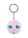 Double Sided Pokemon Printed Keychain Pink/Blue/Silver