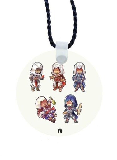 Assassin's Creed Printed Car Mirror Pendant