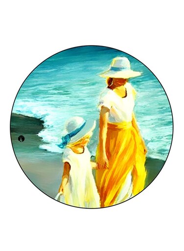 Vintage Art Printed Fridge Magnet Multicolour