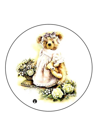 Bear Printed Fridge Magnet Multicolour
