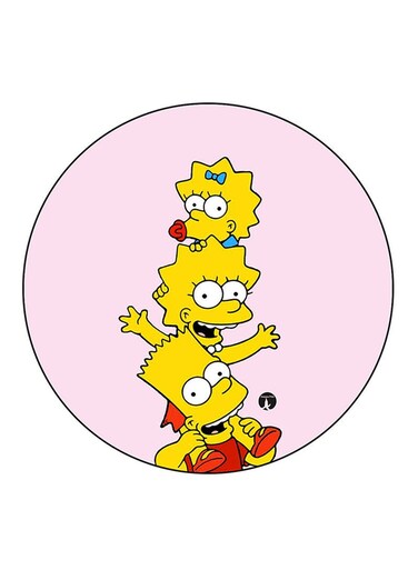 Simpsons Printed Fridge Magnet Multicolour
