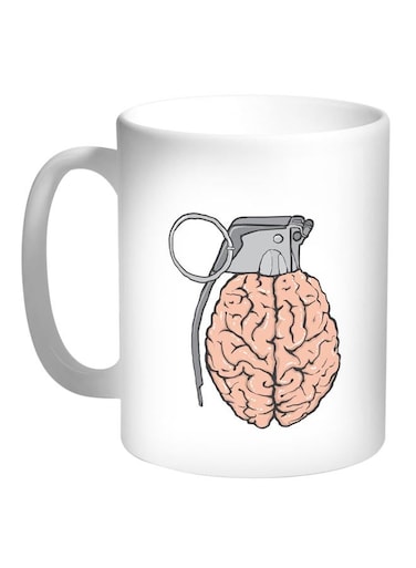 Printed Coffee Mug White/Beige