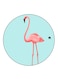 Flamingo Printed Fridge Magnet Multicolour