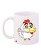 Cartoon Bird Printed Coffee Mug White/Yellow/Orange 11ounce