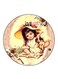 Vintage Art Printed Fridge Magnet Multicolour