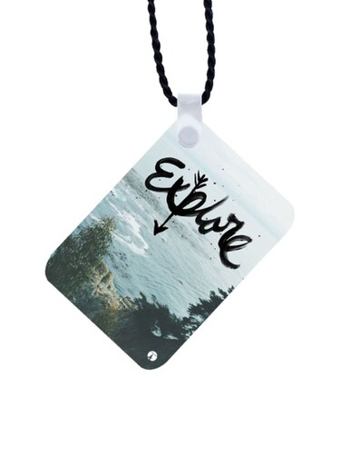 English Phrases Printed Car Mirror Pendant