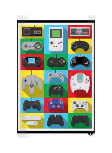 Printed Fridge Magnet Multicolour 8.5x0.4x5.5cm