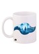 Digimon Printed Mug White/Blue 12ounce