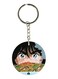 Anime Kabamaru Printed Keychain Black/Green/Silver