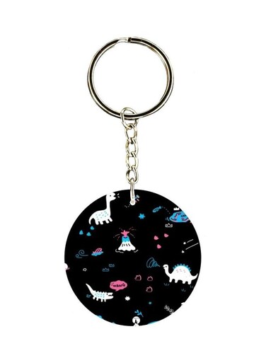 Dinosaur Printed Keychain