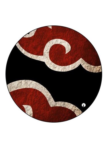 Abstract Printed Fridge Magnet Red/Black/White 5.5cm