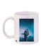 Printed Coffee Mug White/Blue/Gold 11ounce